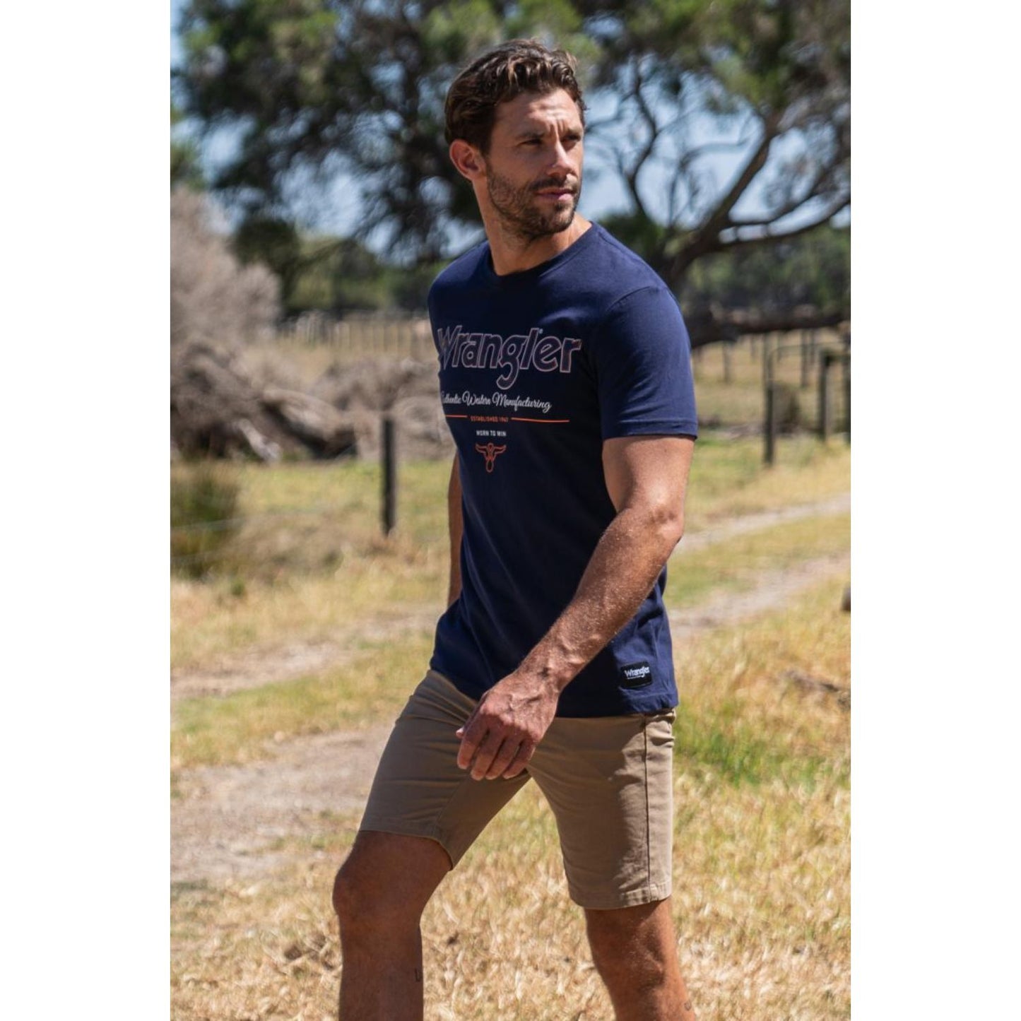 Wrangler Men's Owen S/S Tee - Navy