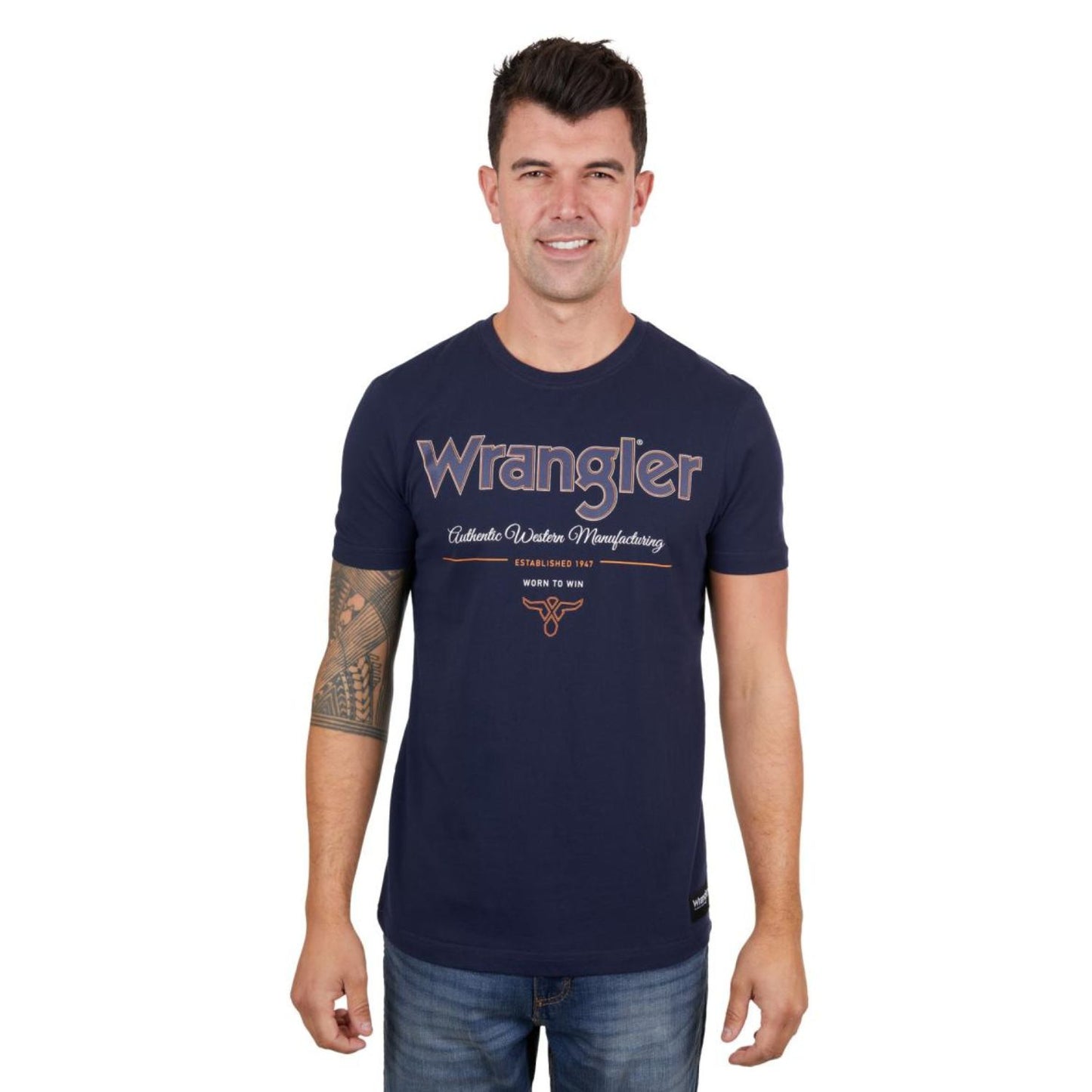 Wrangler Men's Owen S/S Tee - Navy