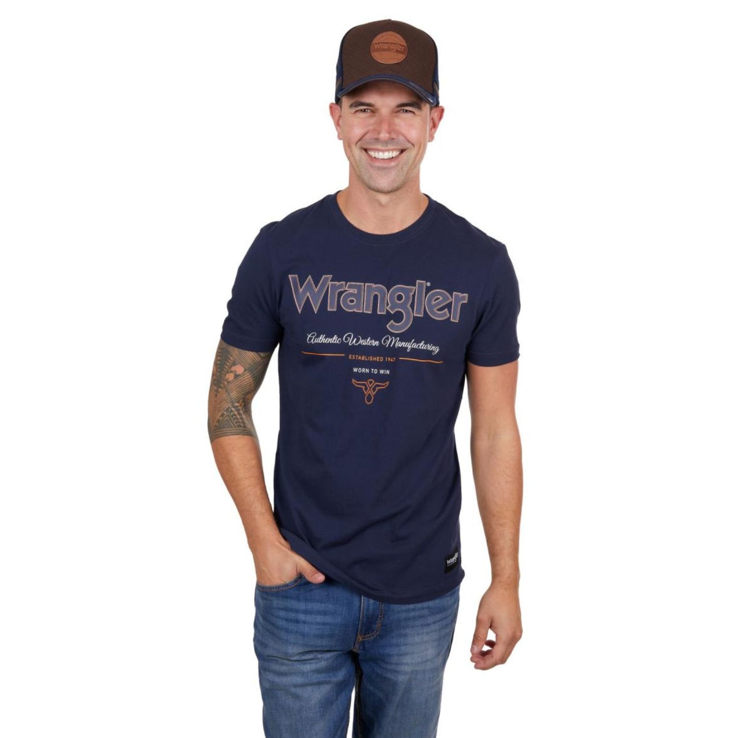 Wrangler Men's Owen S/S Tee - Navy