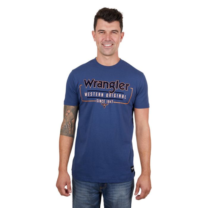 Wrangler Men's Liam S/S Tee - Denim