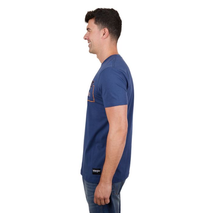 Wrangler Men's Liam S/S Tee - Denim