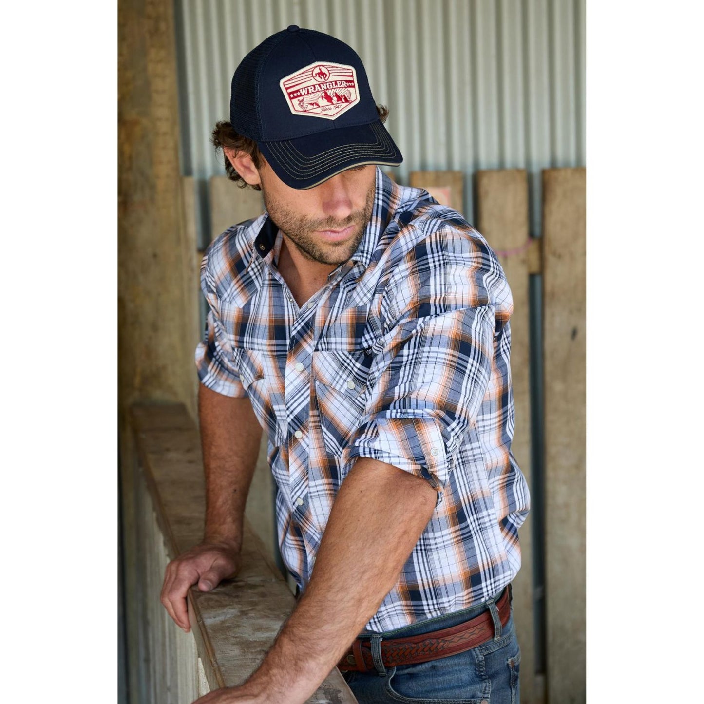 Wrangler Trevor Trucker Cap - Navy