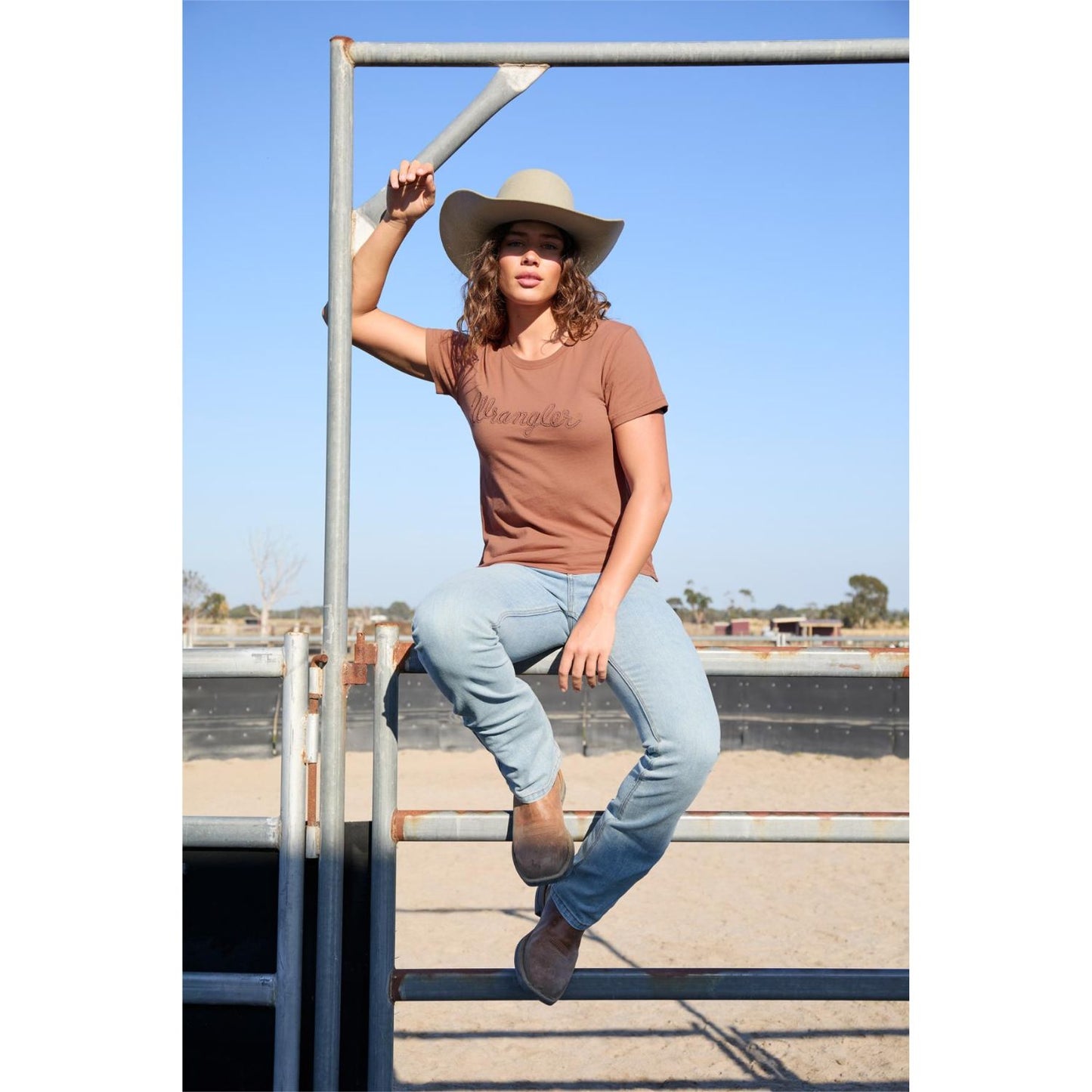 Wrangler Women's Texas S/S Tee - Copper