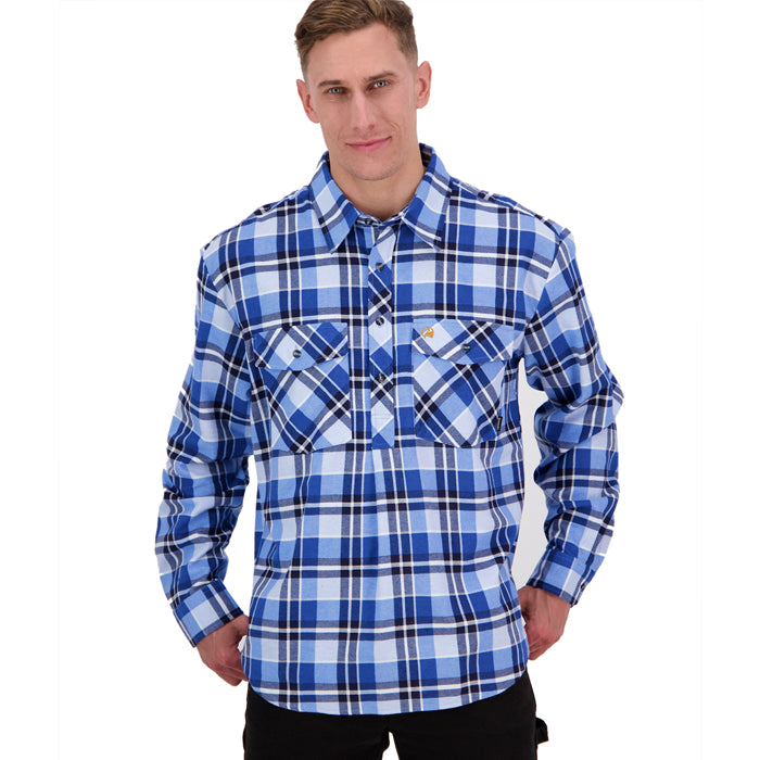 Swanndri Men's Egmont Long Sleeve Shirt - Arctic