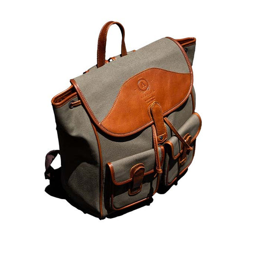 Aurelius Byron Canvas and Leather Backpack