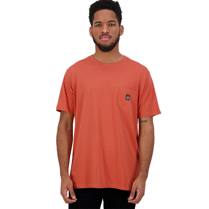 Swanndri Men's Duval V2 Plain Pocket T-shirt - Terracotta