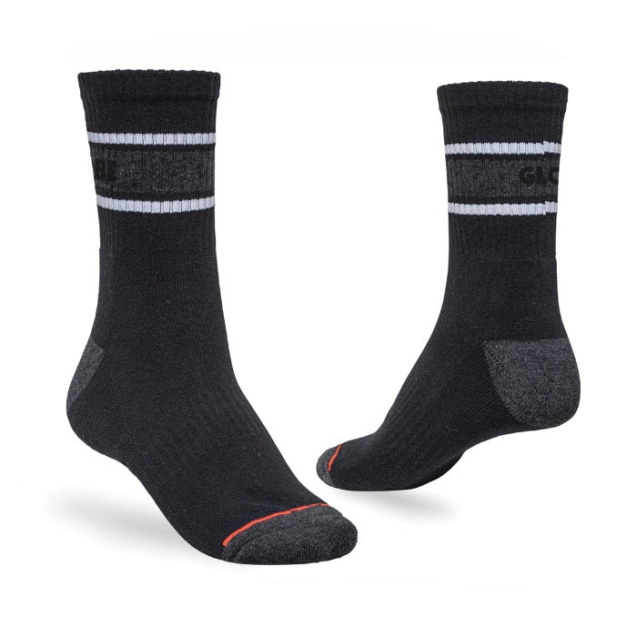Globe Triple Stripe Crew Sock 5 Pack - Assorted