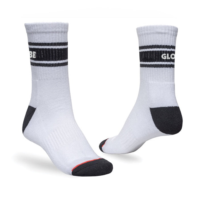 Globe Triple Stripe Crew Sock 5 Pack - Assorted