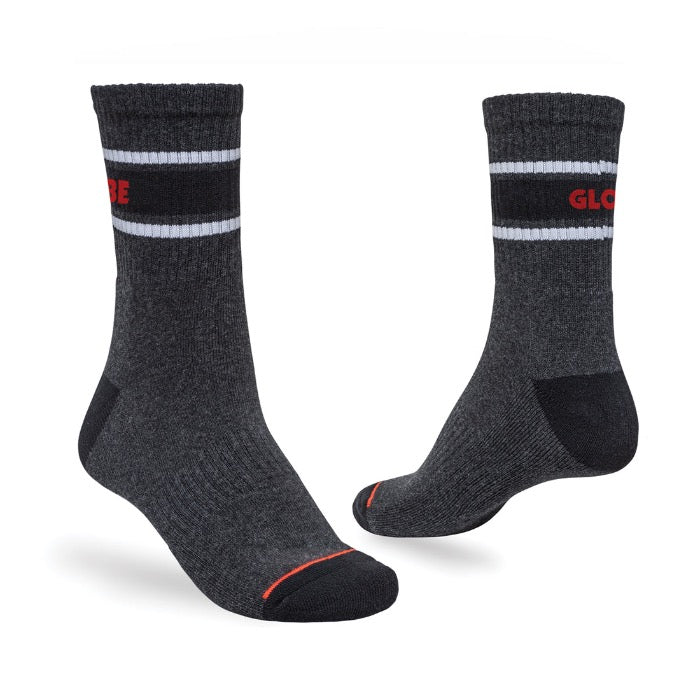 Globe Triple Stripe Crew Sock 5 Pack - Assorted