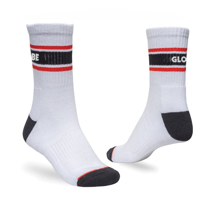 Globe Triple Stripe Crew Sock 5 Pack - Assorted