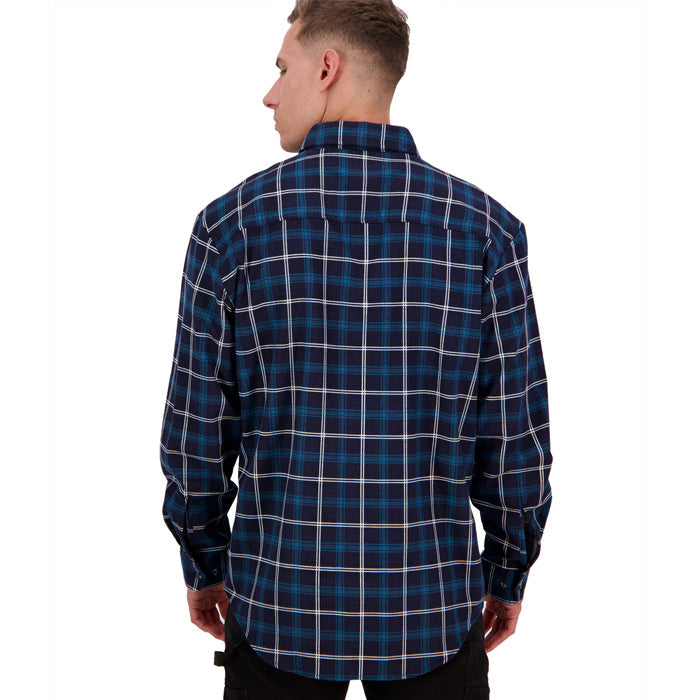 Swanndri Men's Egmont Long Sleeve Shirt - Ocean