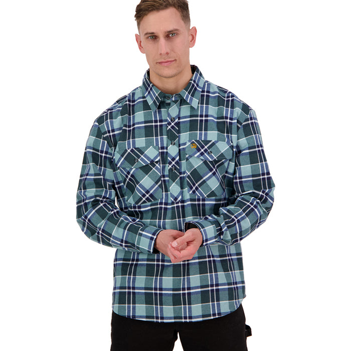 Swanndri Men's Egmont Long Sleeve Shirt - Sage