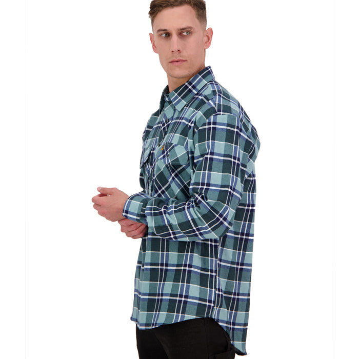 Swanndri Men's Egmont Long Sleeve Shirt - Sage