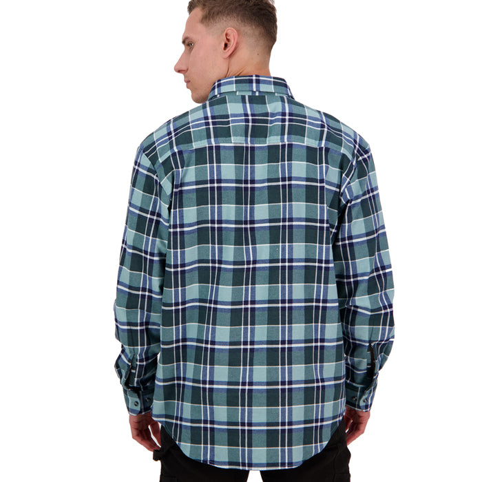 Swanndri Men's Egmont Long Sleeve Shirt - Sage