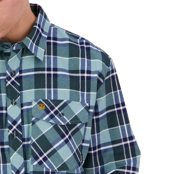Swanndri Men's Egmont Long Sleeve Shirt - Sage