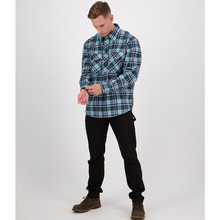Swanndri Men's Egmont Long Sleeve Shirt - Sage