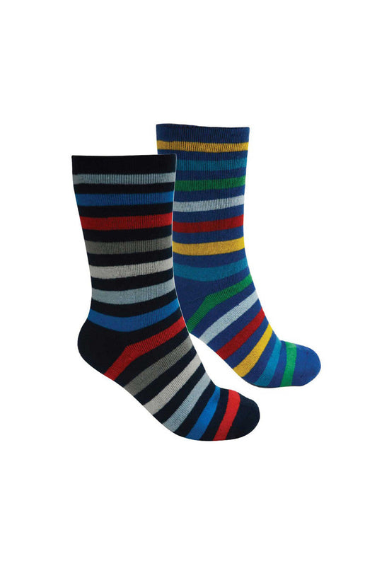 Thomas Cook Thermal Socks Twin Pack - Blue/Dark Navy