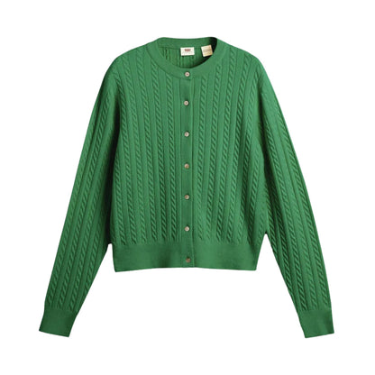 Levi's Women's Supersoft Crewneck Cardigan - Pine Green