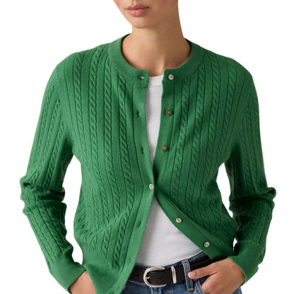 Levi's Women's Supersoft Crewneck Cardigan - Pine Green