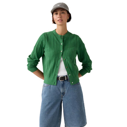 Levi's Women's Supersoft Crewneck Cardigan - Pine Green
