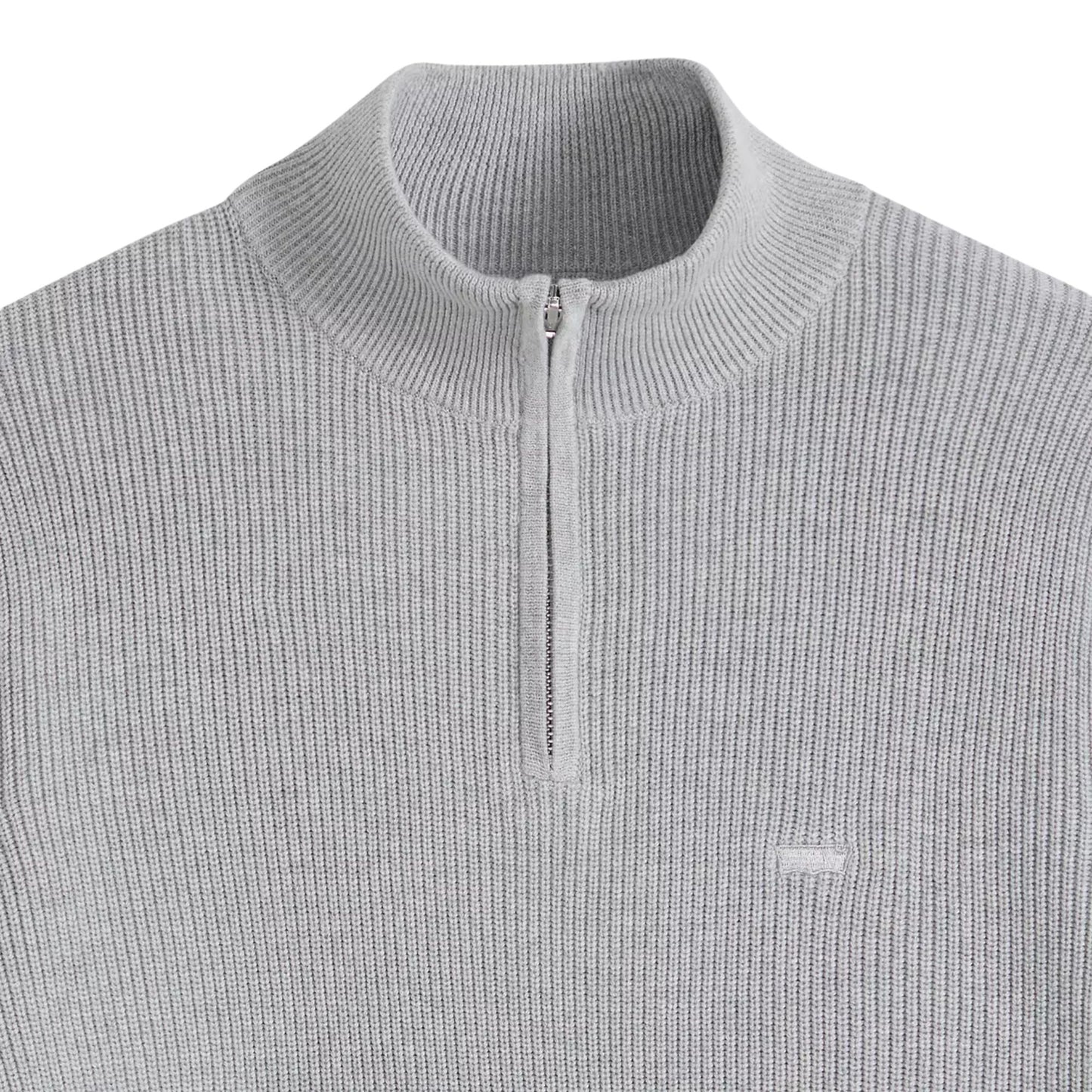 Levi's Men's HM Quarter Zip Sweater - Mid Grey Heather