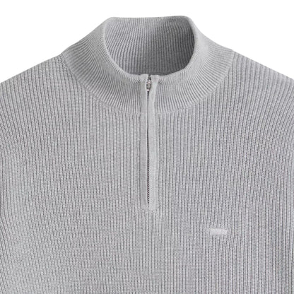 Levi's Men's HM Quarter Zip Sweater - Mid Grey Heather