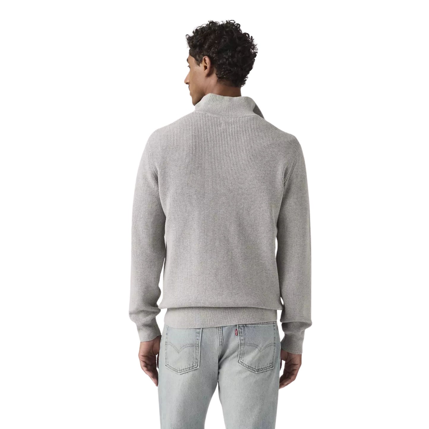 Levi's Men's HM Quarter Zip Sweater - Mid Grey Heather