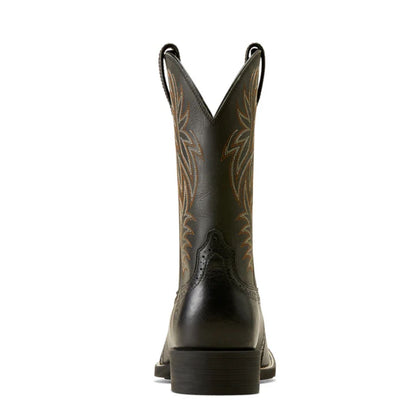 Ariat Men's Sport Wide Square Toe Boots - Black Deertan