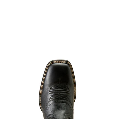 Ariat Men's Sport Wide Square Toe Boots - Black Deertan