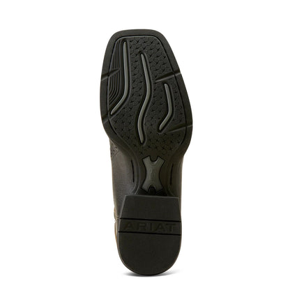 Ariat Men's Sport Wide Square Toe Boots - Black Deertan