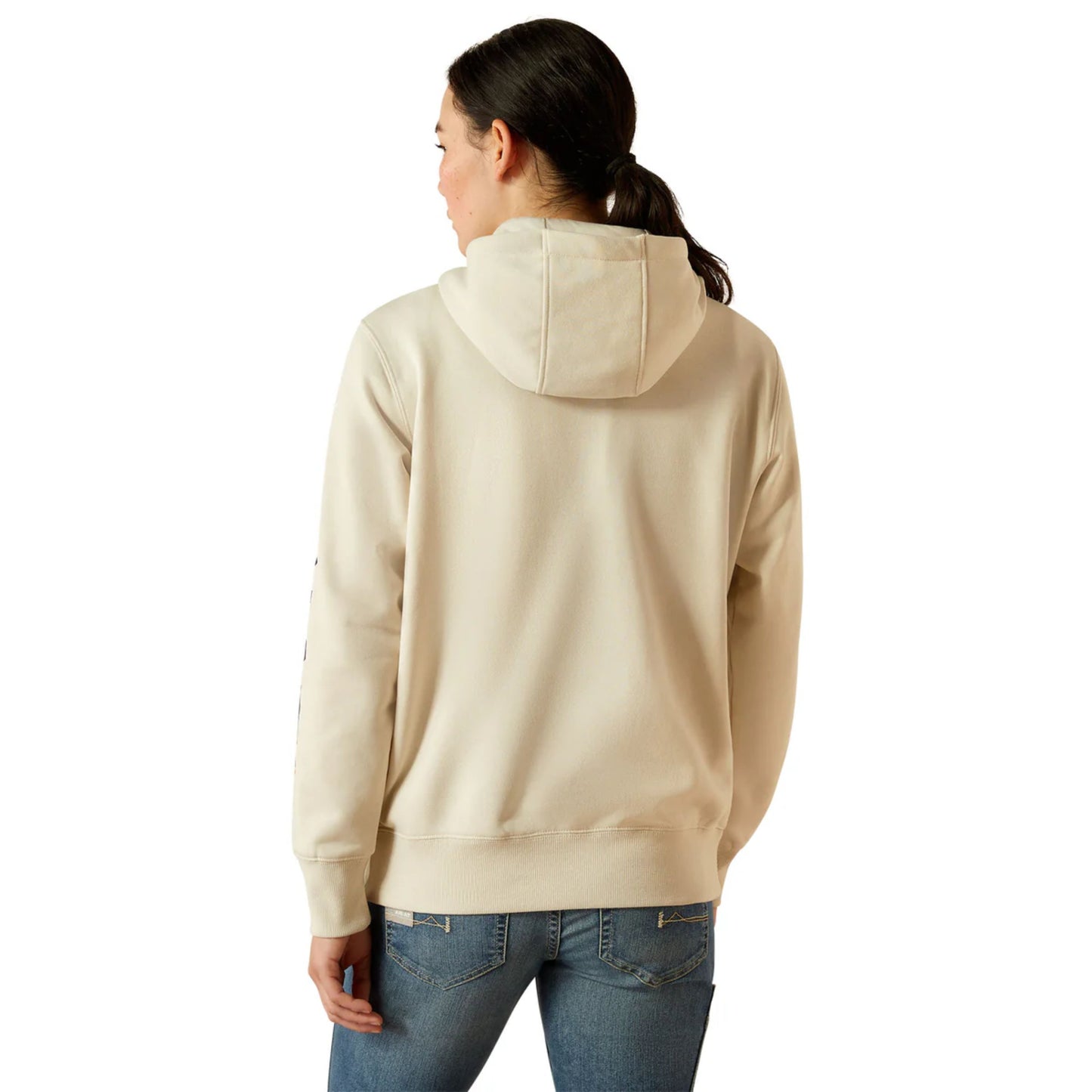 Ariat Women's Rebar Graphic Hoodie - Moonbeam / Blackberry