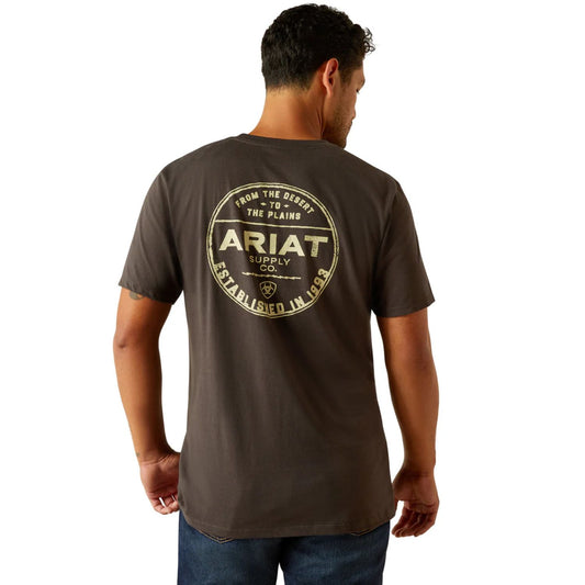 Ariat Men's Explore Circle S/S Tee - Vintage Black