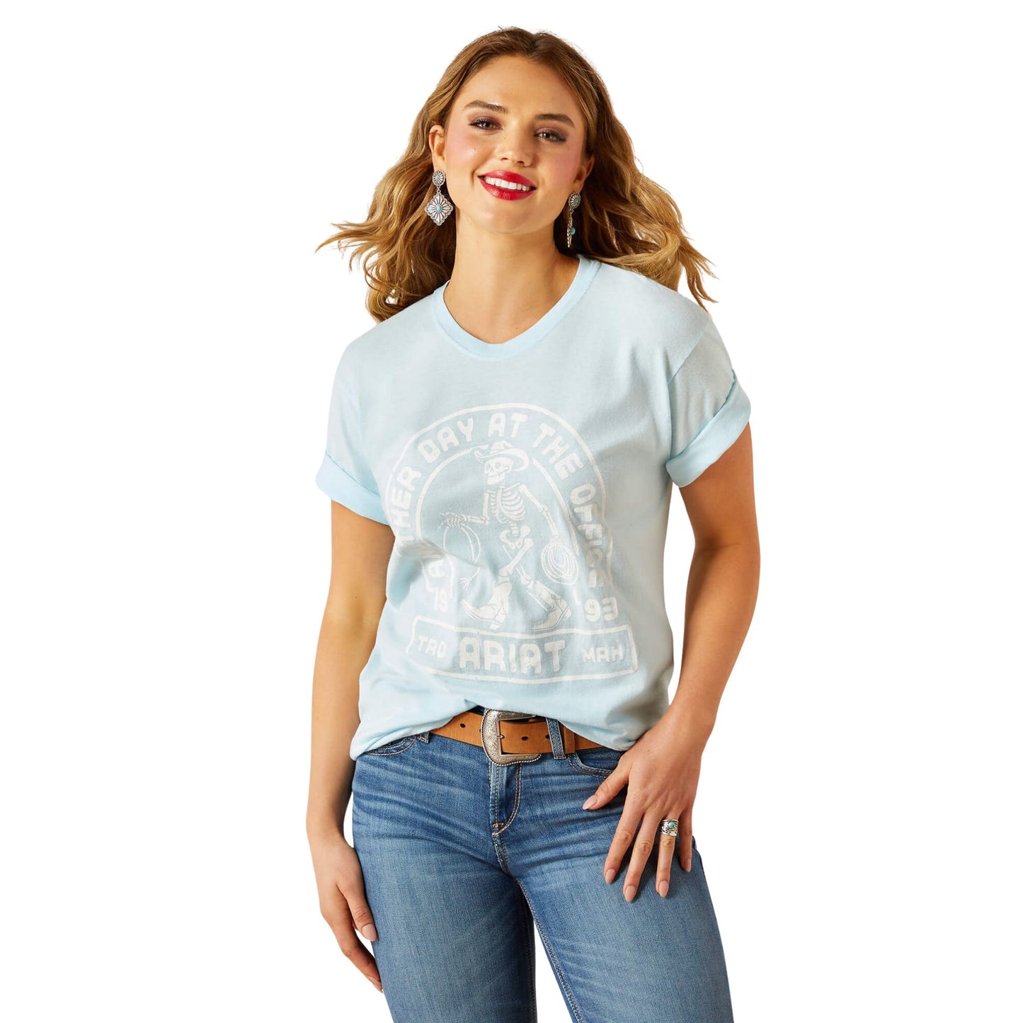 Ariat Women's  Another Day T-Shirt - Vintage Lagoon