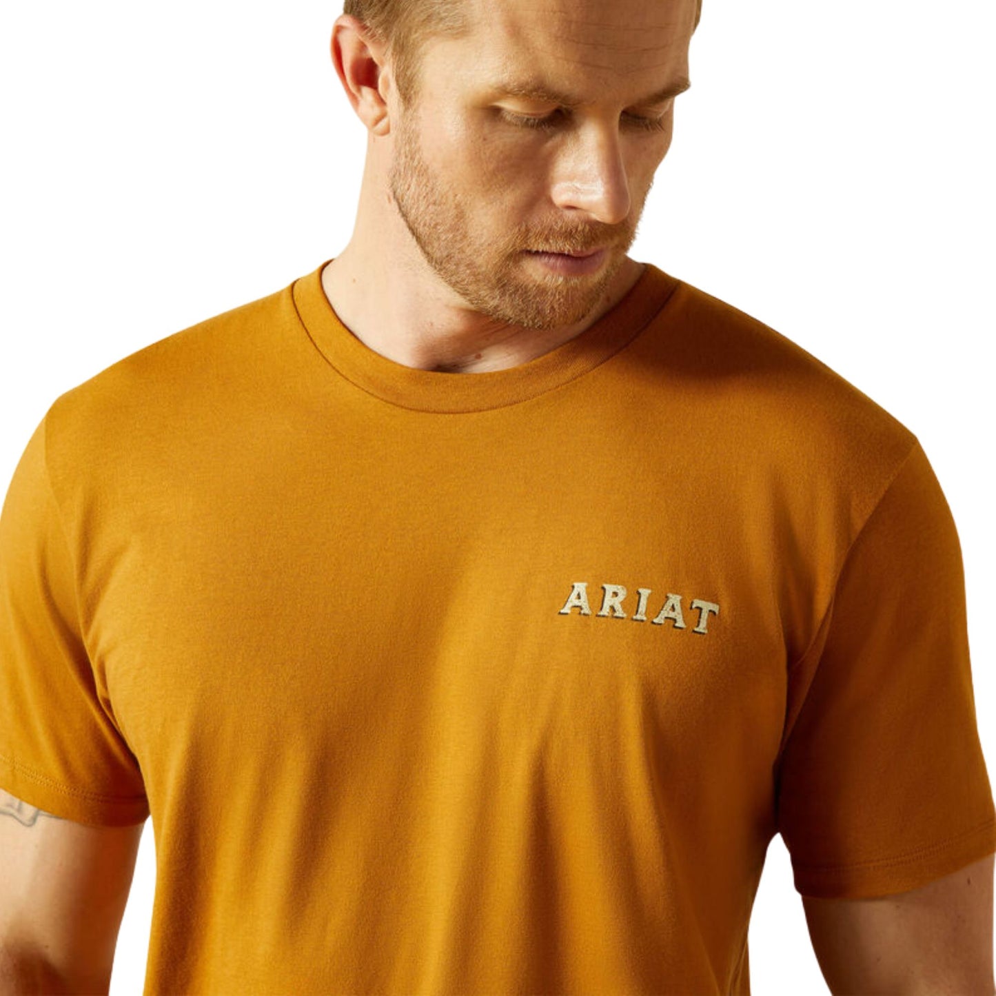 Ariat Men's Scorpion Seal T-Shirt  S/S Tee - Bone Brown