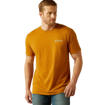 Ariat Men's Scorpion Seal T-Shirt  S/S Tee - Bone Brown
