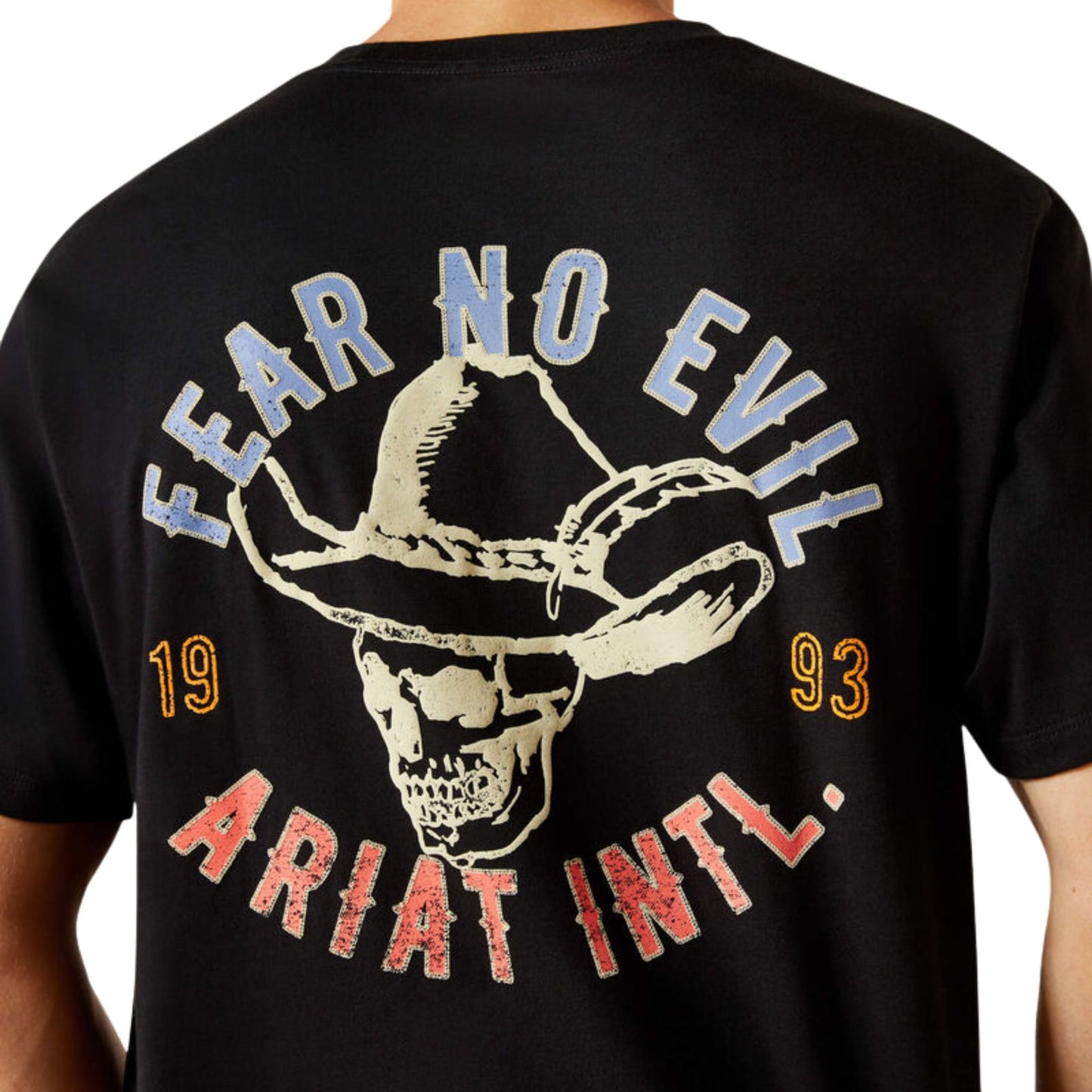 Ariat Men's Stitched Skull S/S Tee - Black