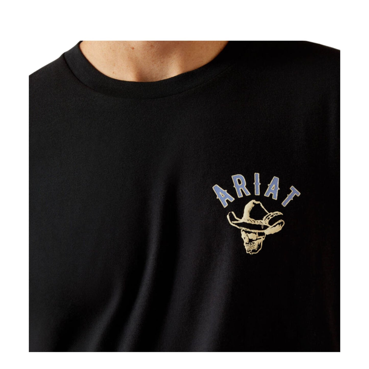 Ariat Men's Stitched Skull S/S Tee - Black