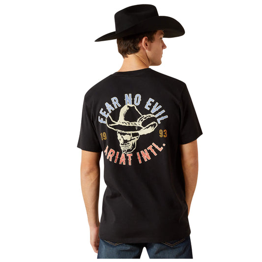 Ariat Men's Stitched Skull S/S Tee - Black