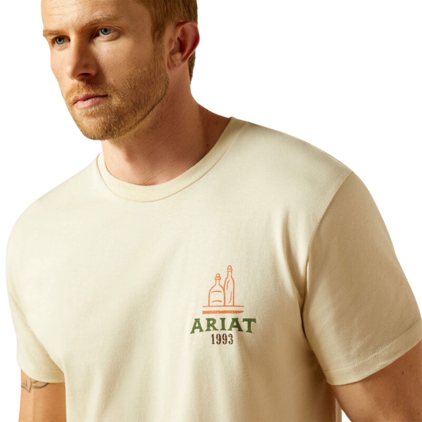 Ariat Men's Mezcal Mezclilla  S/S Tee - Natural