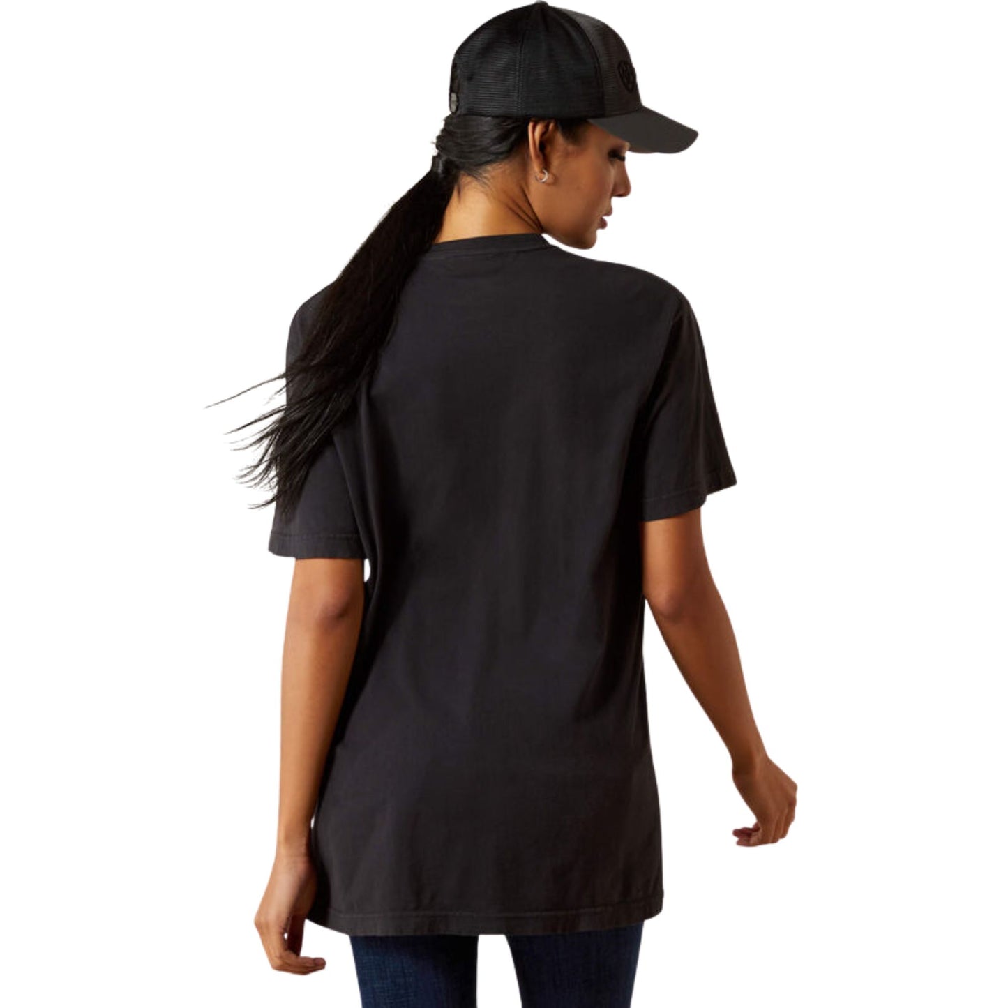 Ariat Women's Boot Stitch Logo S/S Tee -Vintage Black