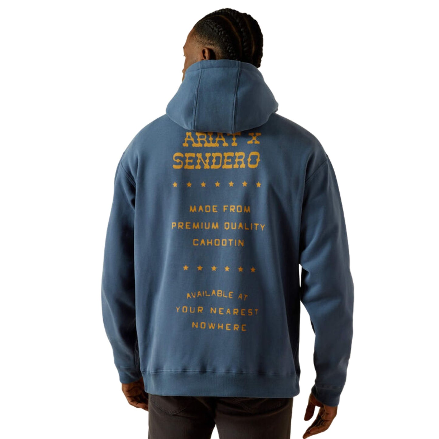 Ariat Men’s Sendero Back In The Saddle Hoodie - Dark Denim