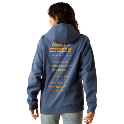 Ariat Men’s Sendero Back In The Saddle Hoodie - Dark Denim