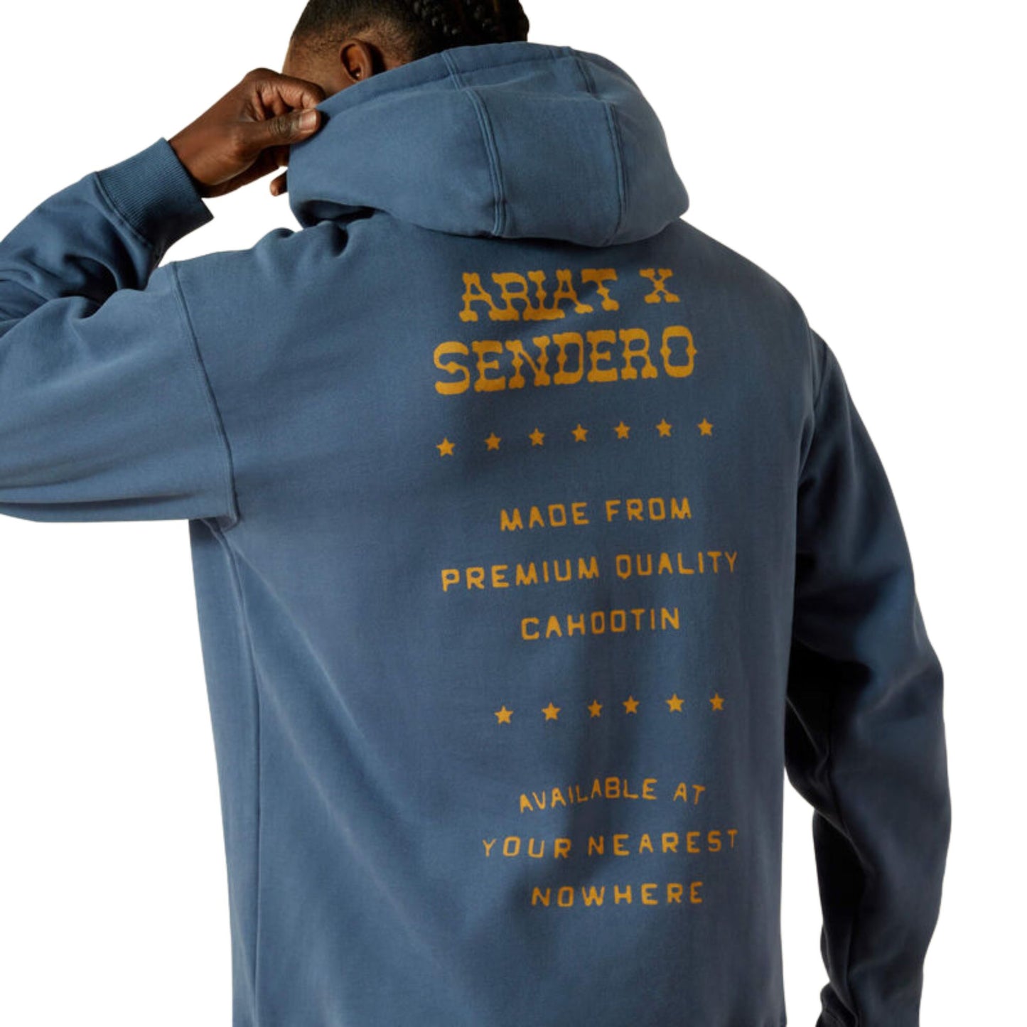Ariat Men’s Sendero Back In The Saddle Hoodie - Dark Denim
