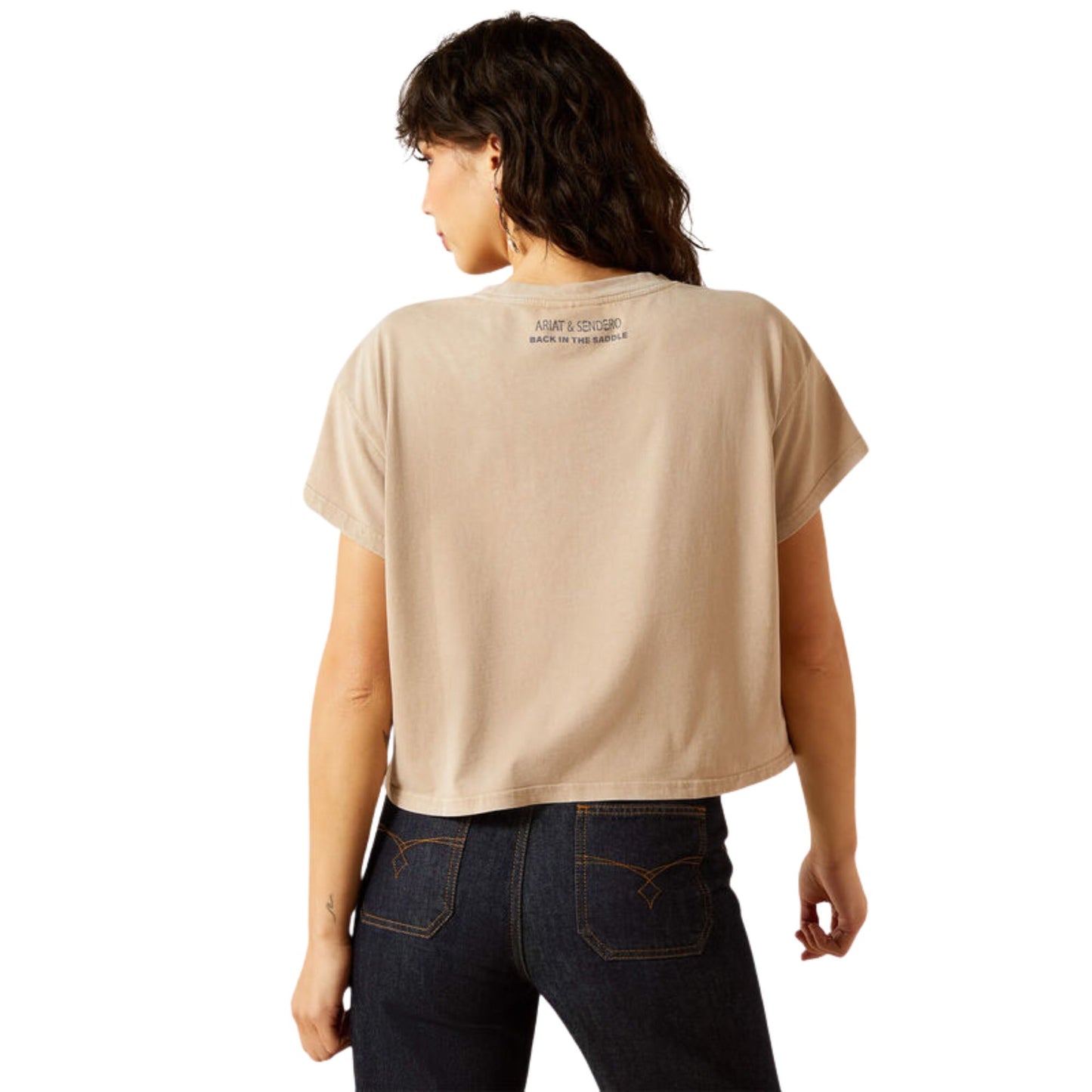 Ariat Women’s Sendero X Ariat Wild West Country Fest S/S Tee - Savannah Tan Mineral Wash