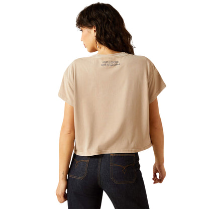 Ariat Women’s Sendero X Ariat Wild West Country Fest S/S Tee - Savannah Tan Mineral Wash