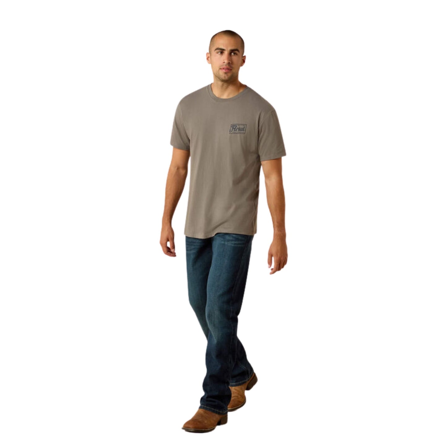 Ariat Mens Paintriot S/S Tee - Smoked Pearl