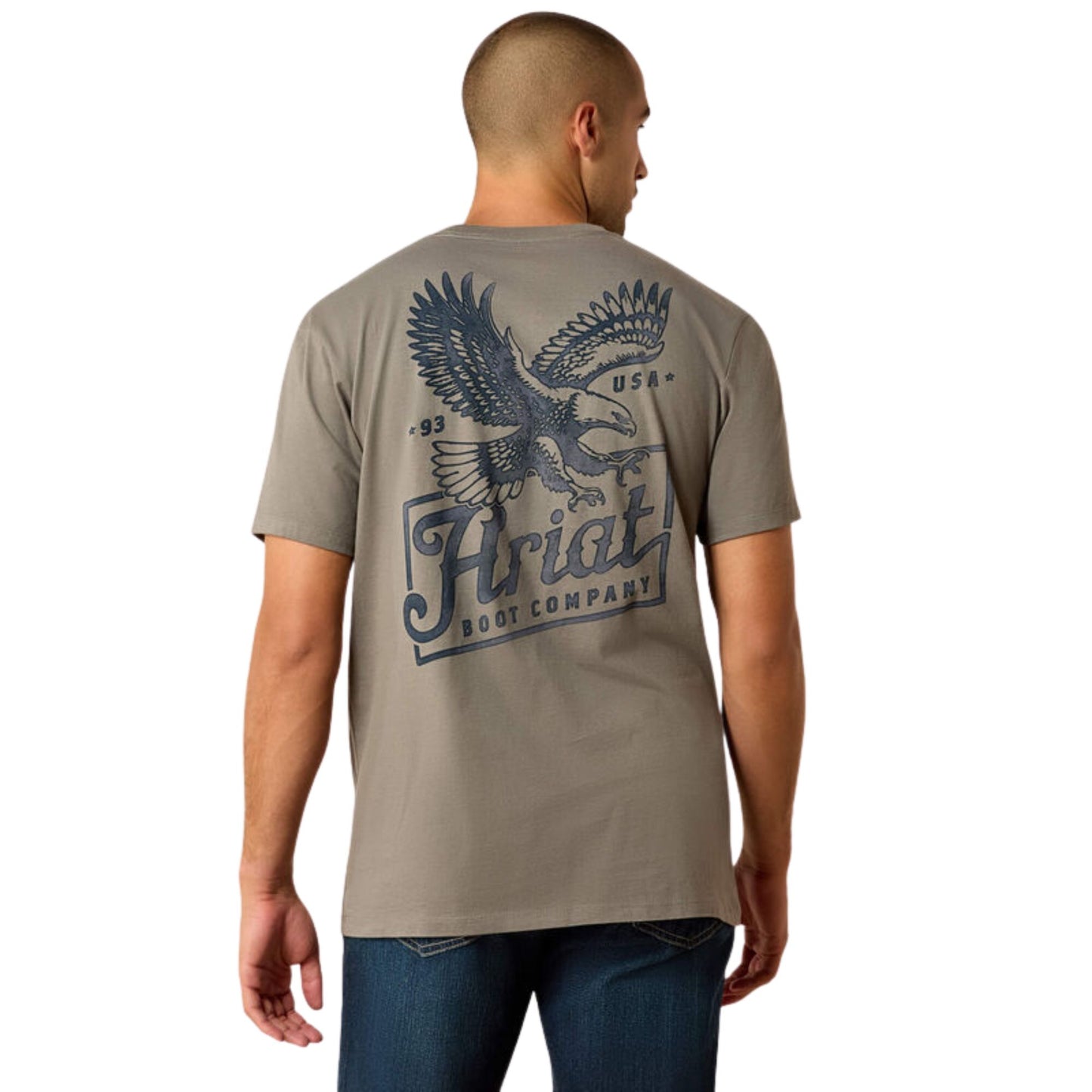 Ariat Mens Paintriot S/S Tee - Smoked Pearl