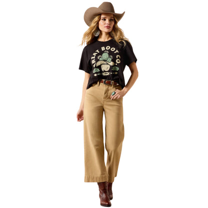 Ariat Womens Cacti Cowboy Hat S/S Tee - Black
