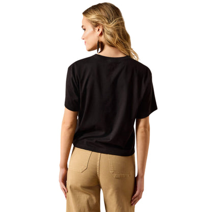 Ariat Womens Cacti Cowboy Hat S/S Tee - Black