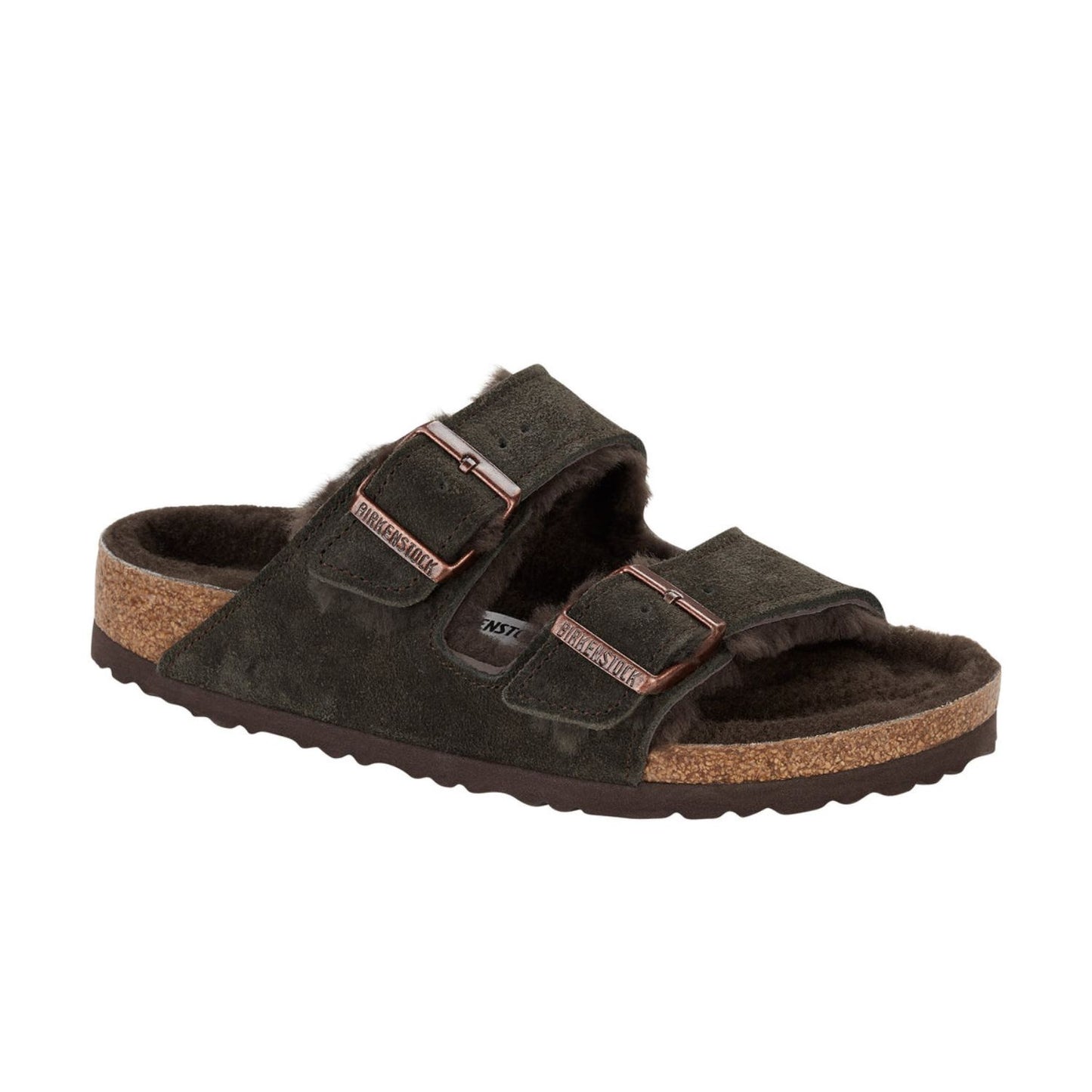 Birkenstock Arizona Shearling  Suede Leather/Shearling Regular - Mocca